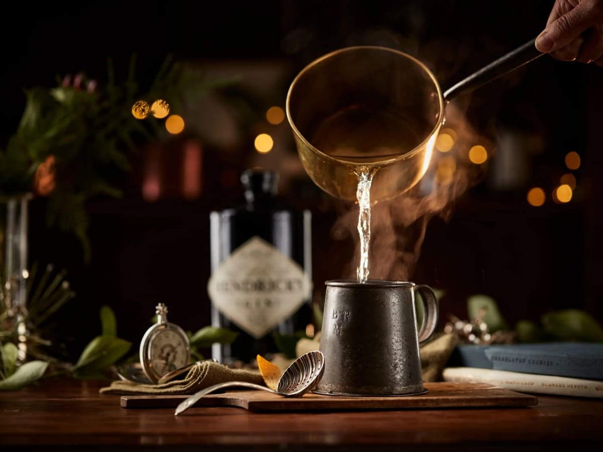 Hendrick's hot gin old fashioned