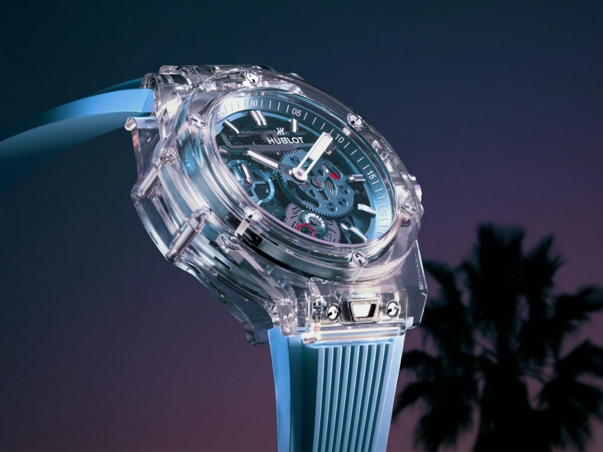 Hublot big bang sapphire sky blue