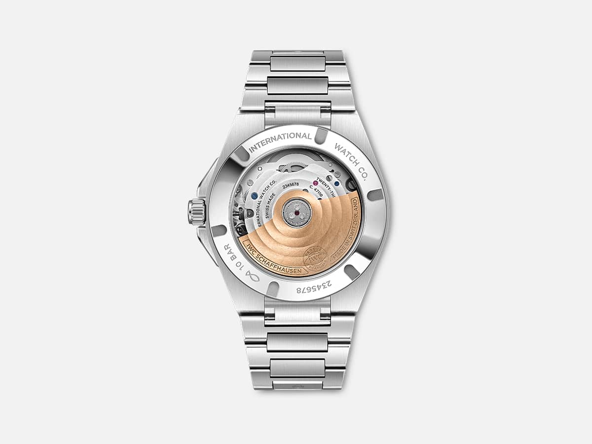 Iwc ingenieur automatic 35 'pool' blue caseback