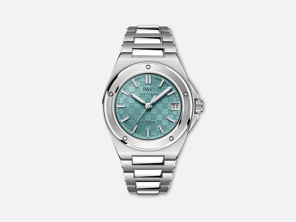 Iwc ingenieur automatic 35 'pool' blue front