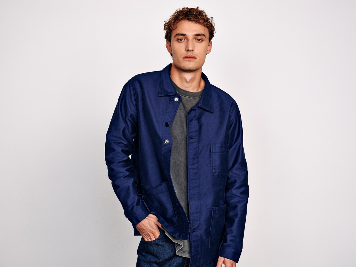 Le mont saint michel genuine work jacket on man