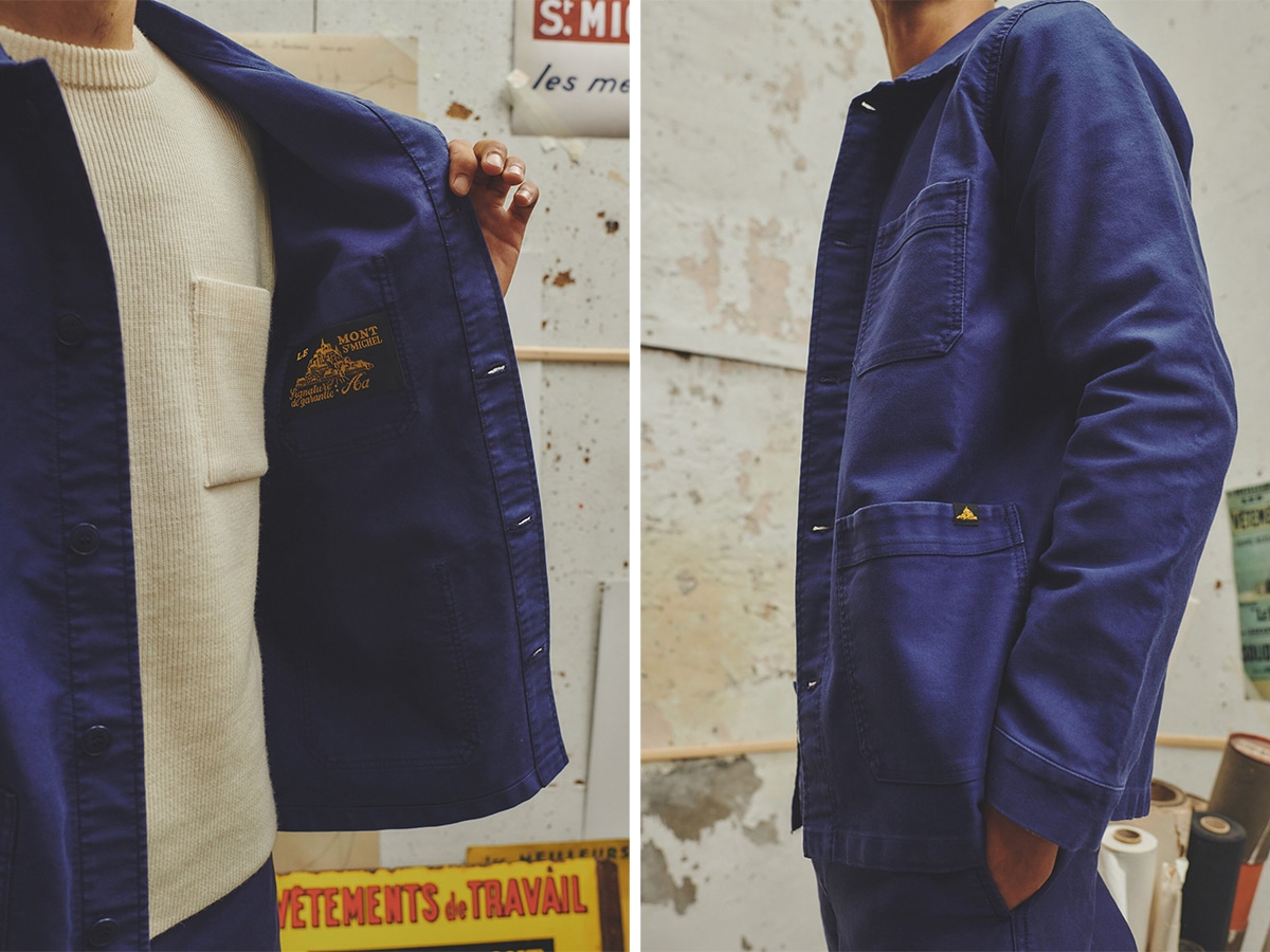 Le mont saint michel genuine work jacket side by side