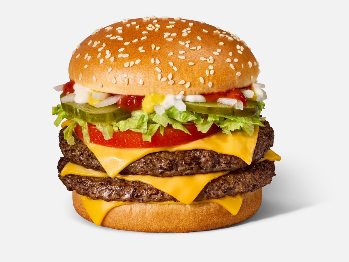 Mcdonald's double quarter pounder deluxe