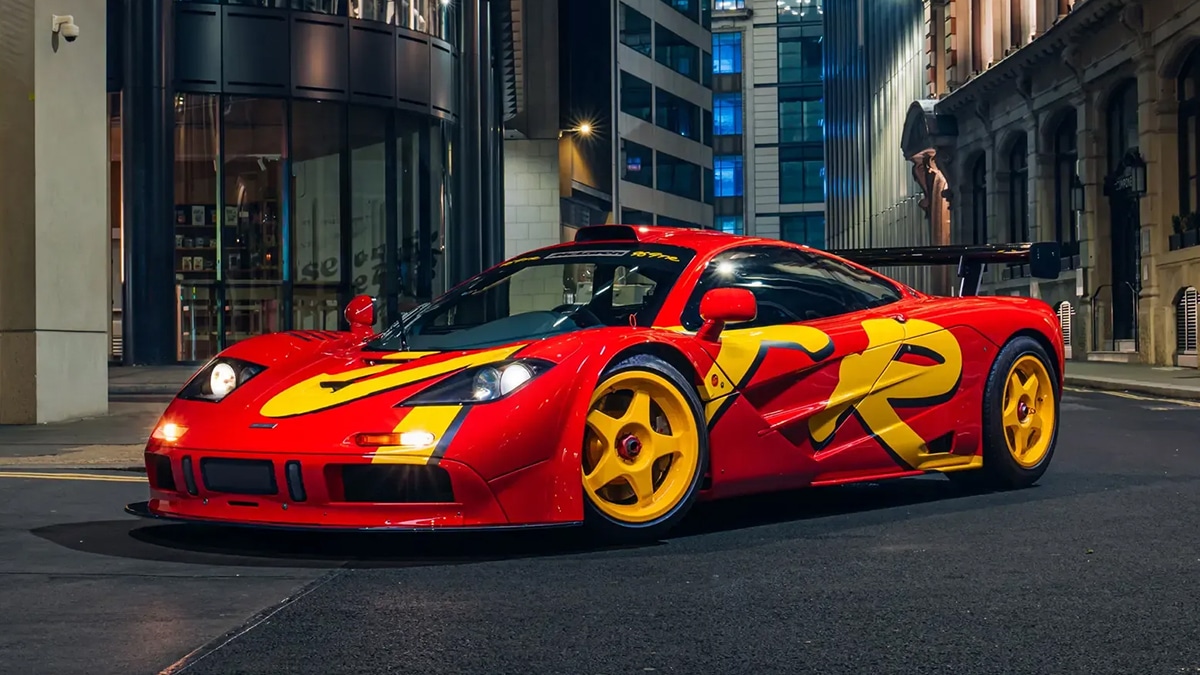 1996 McLaren F1 GTR 'Pop Art' Fetches $34.6 Million at Car Week