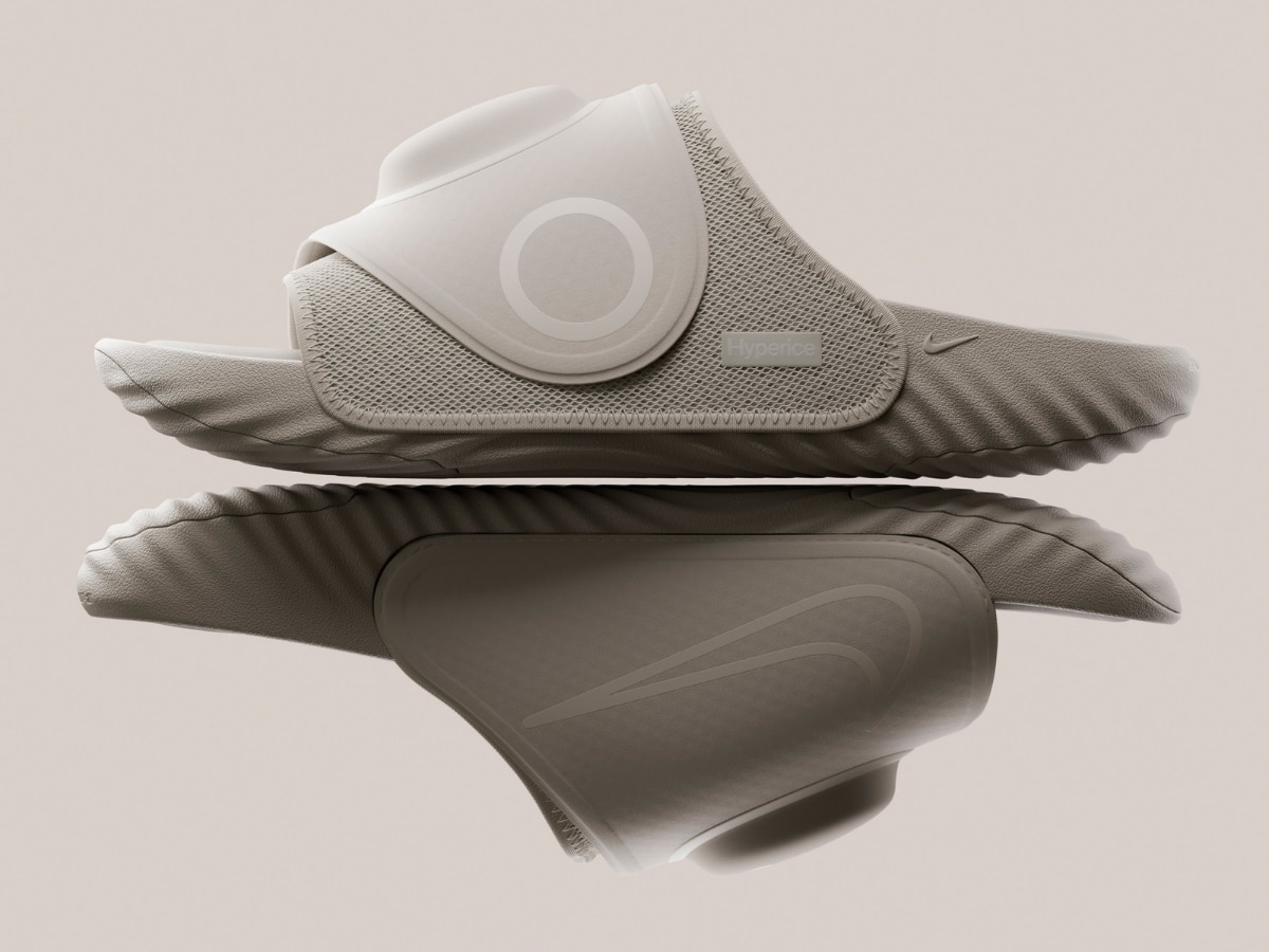 Nike And Hyperice's Air Zoom Hyperslide Heat And Massage Your Feet