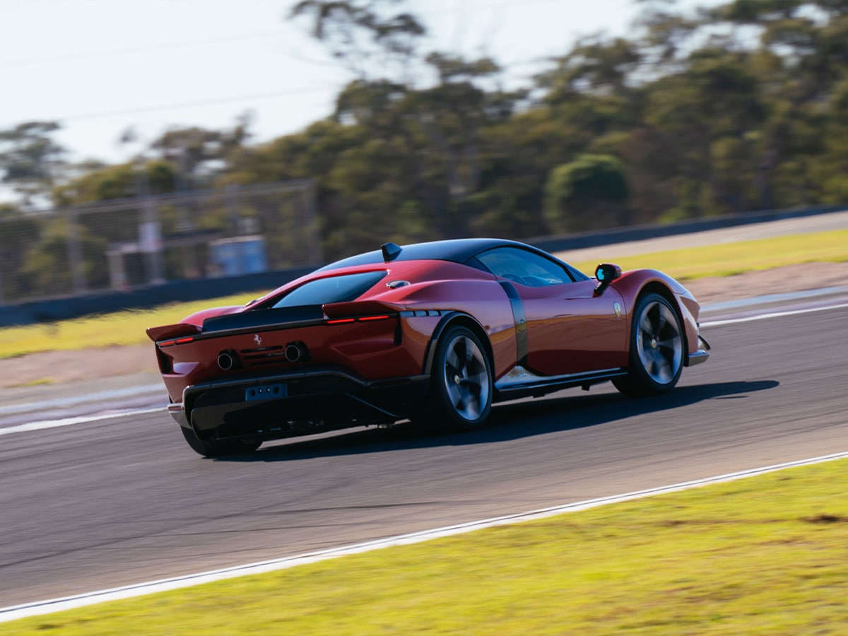 Rear end on track