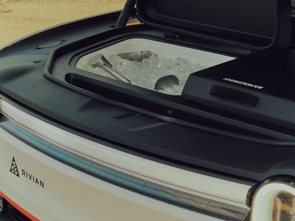 Rivian r1t recharge truck x nike acg 9