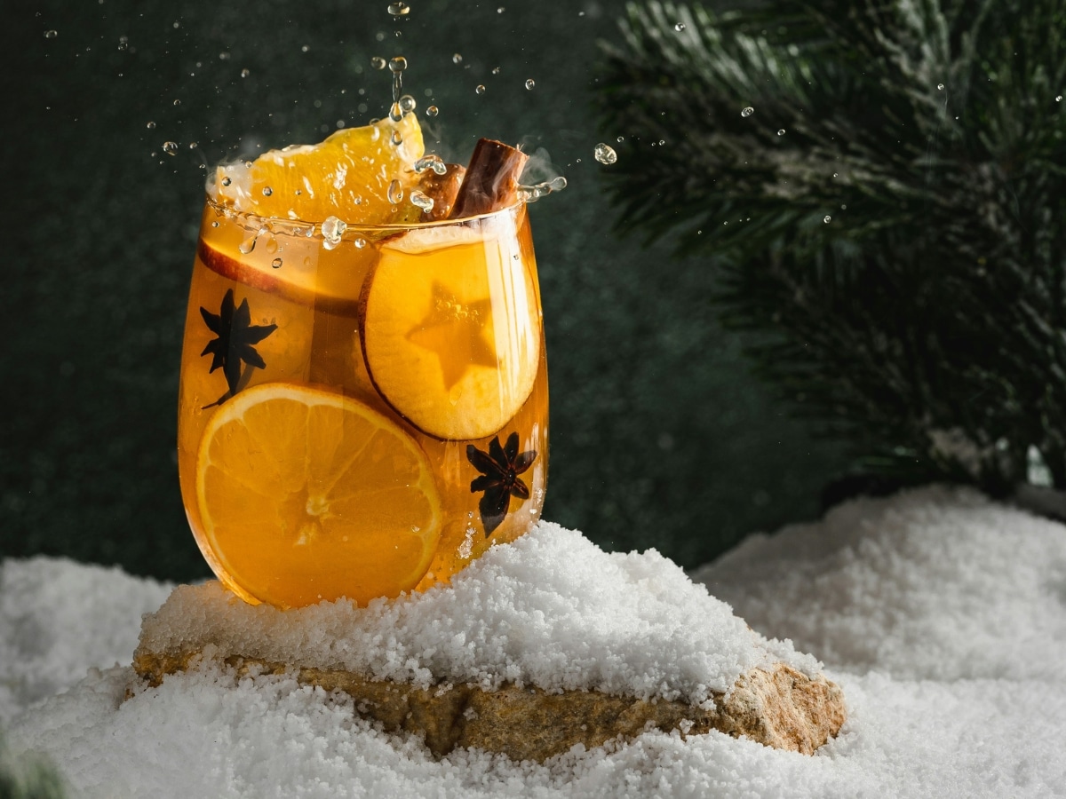 Spiced mulled cider with calvados