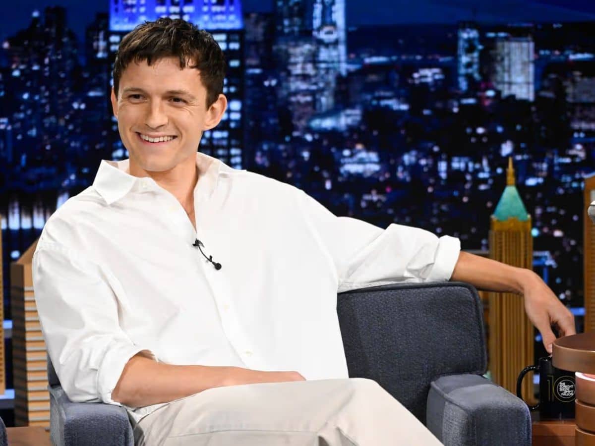 Tom holland style cream