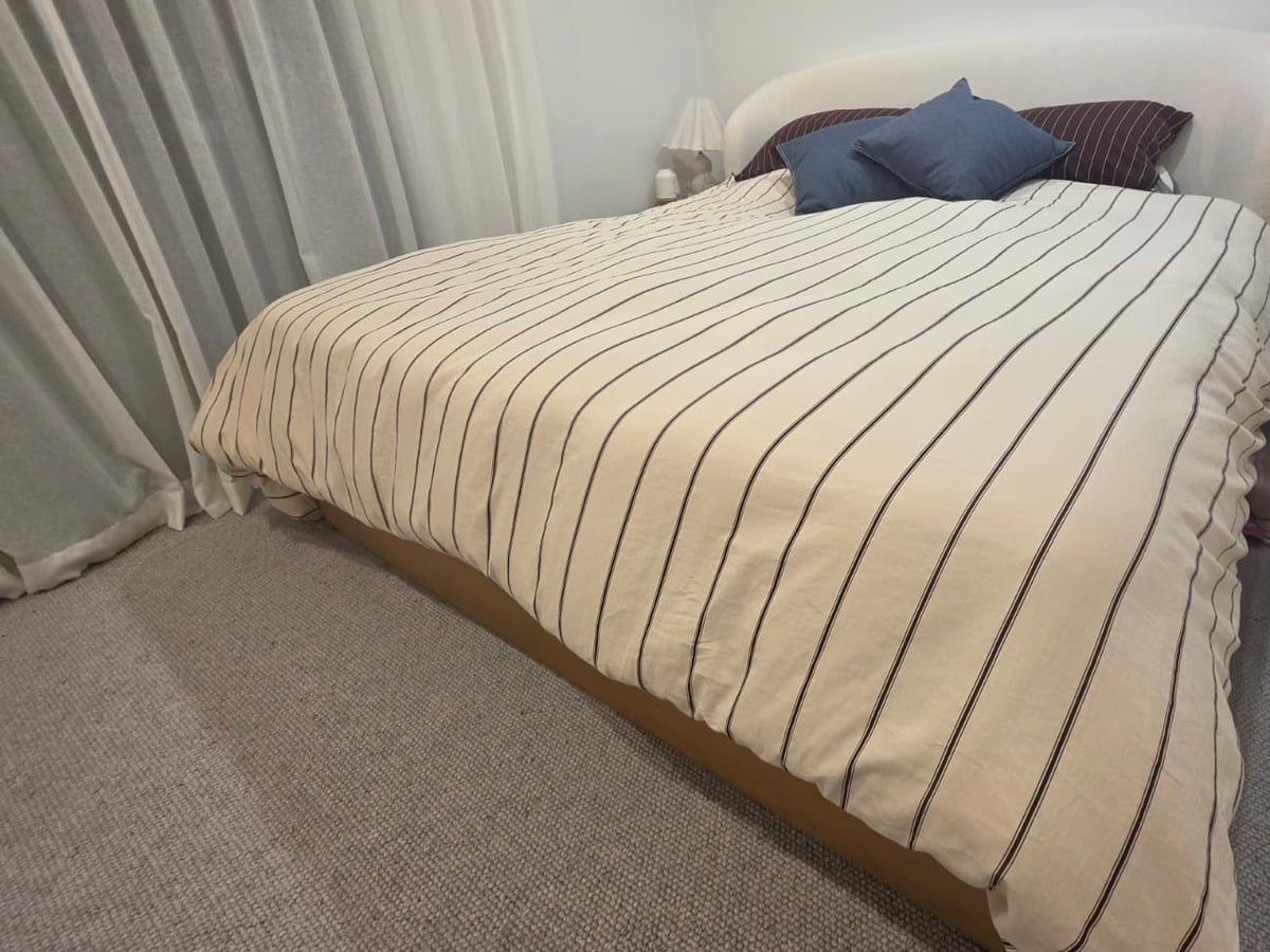 The Bonny All Rounder Quilt on a made king bed
