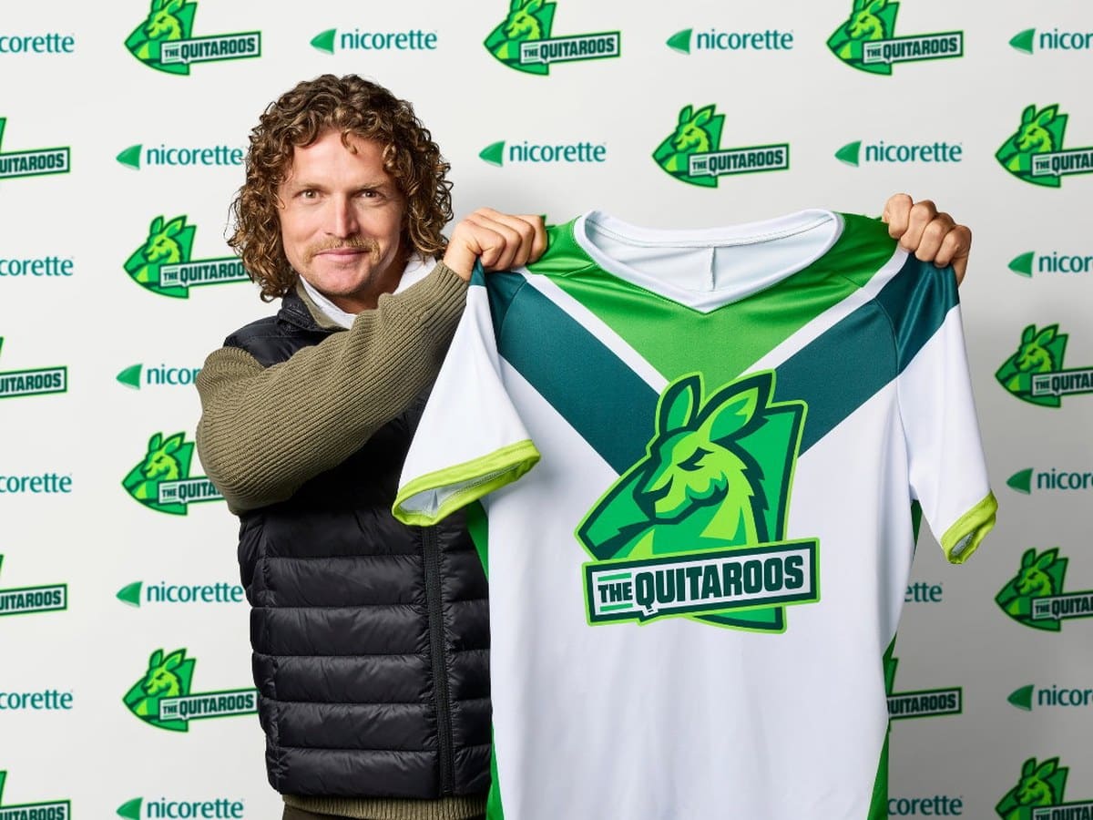 Nick 'Honey Badger' Cummins, coach of the Nicorette Quitaroos
