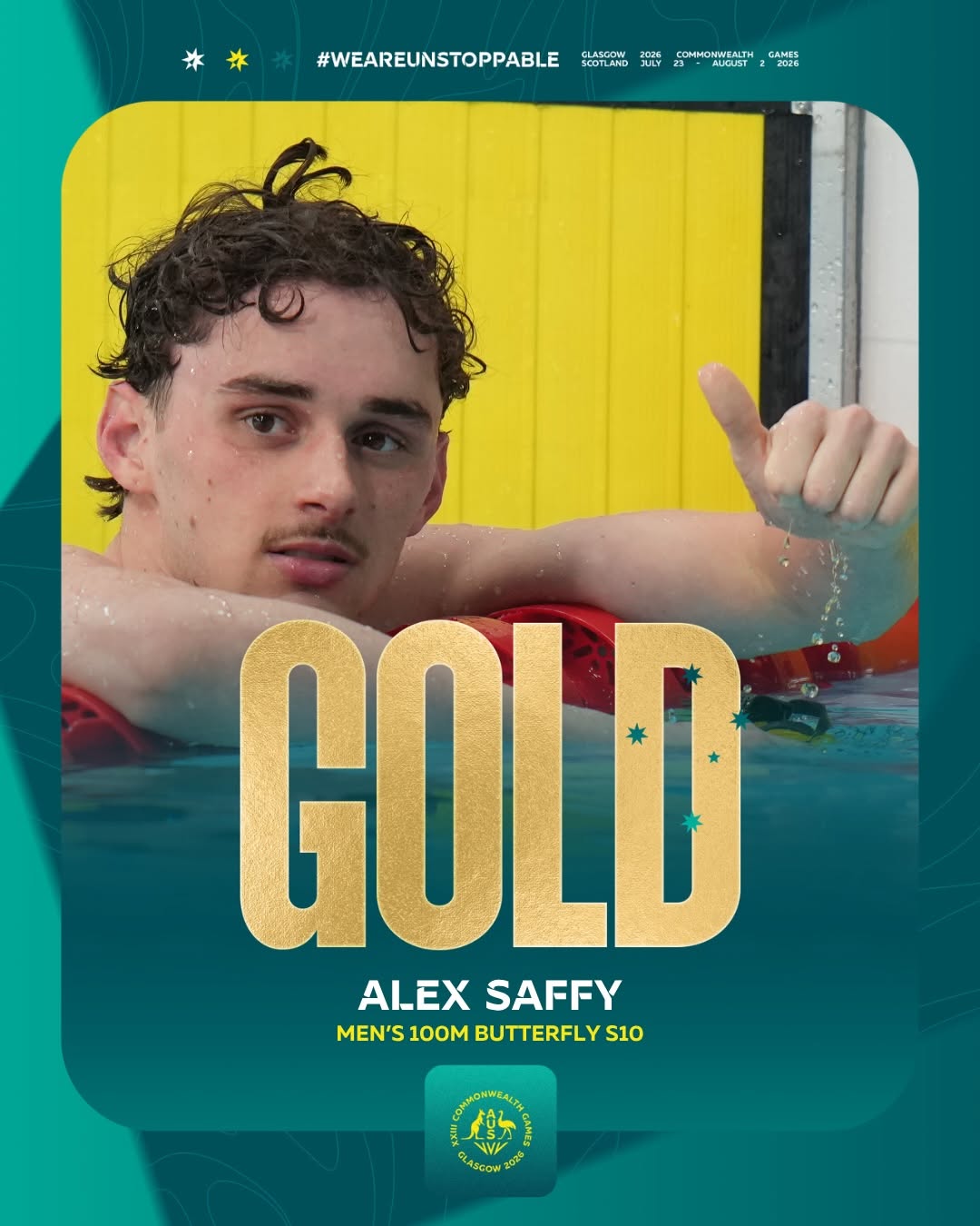 Alex Saffy, Men's 100m Butterfly S10, Glasgow 2026 Commonwealth Games
