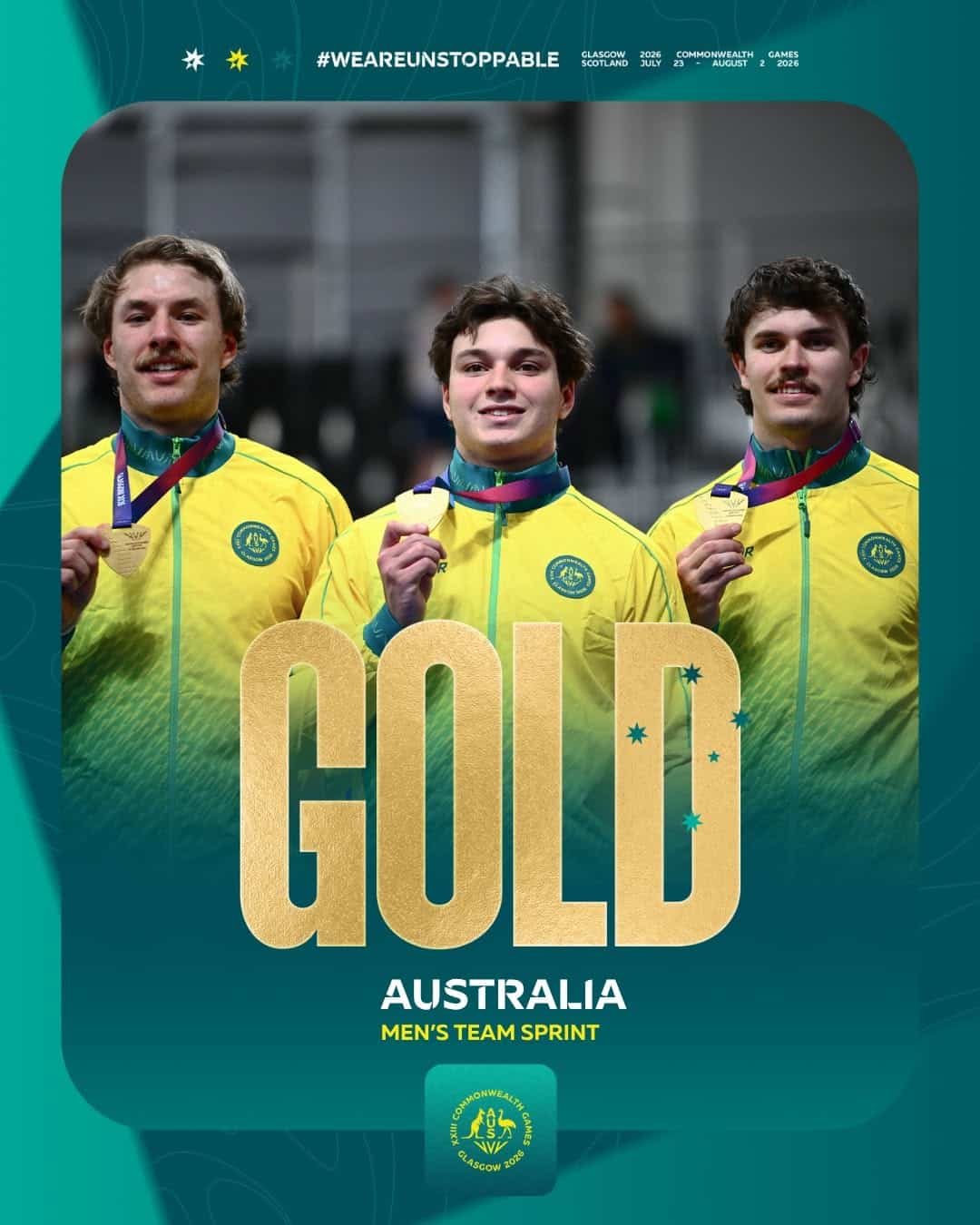 Australia, Men's Team Sprint, Glasgow 2026 Commonwealth Games