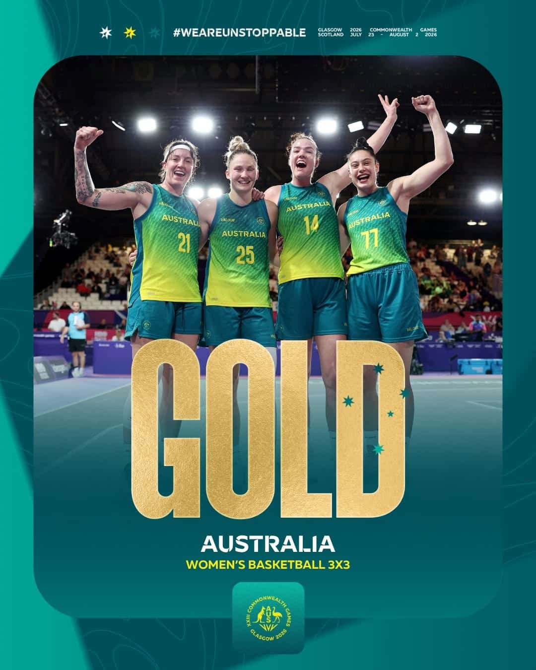 Australia, Women's 3x3 Basketball, Glasgow 2026 Commonwealth Games