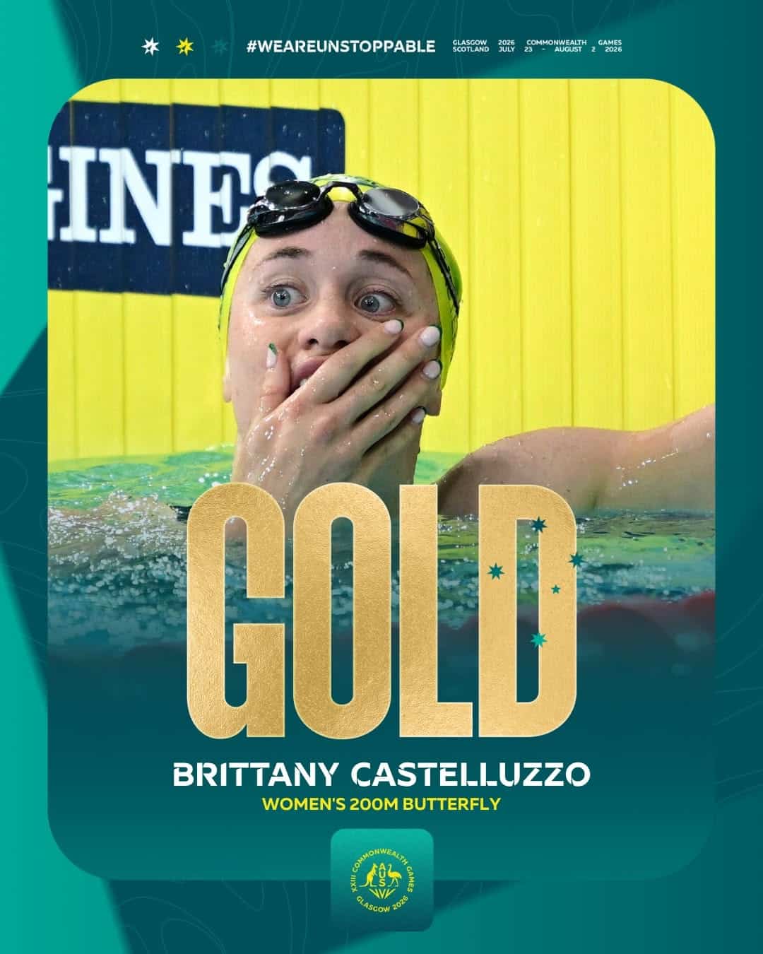 Brittany Castelluzzo, Women's 200m Butterfly, Glasgow 2026 Commonwealth Games