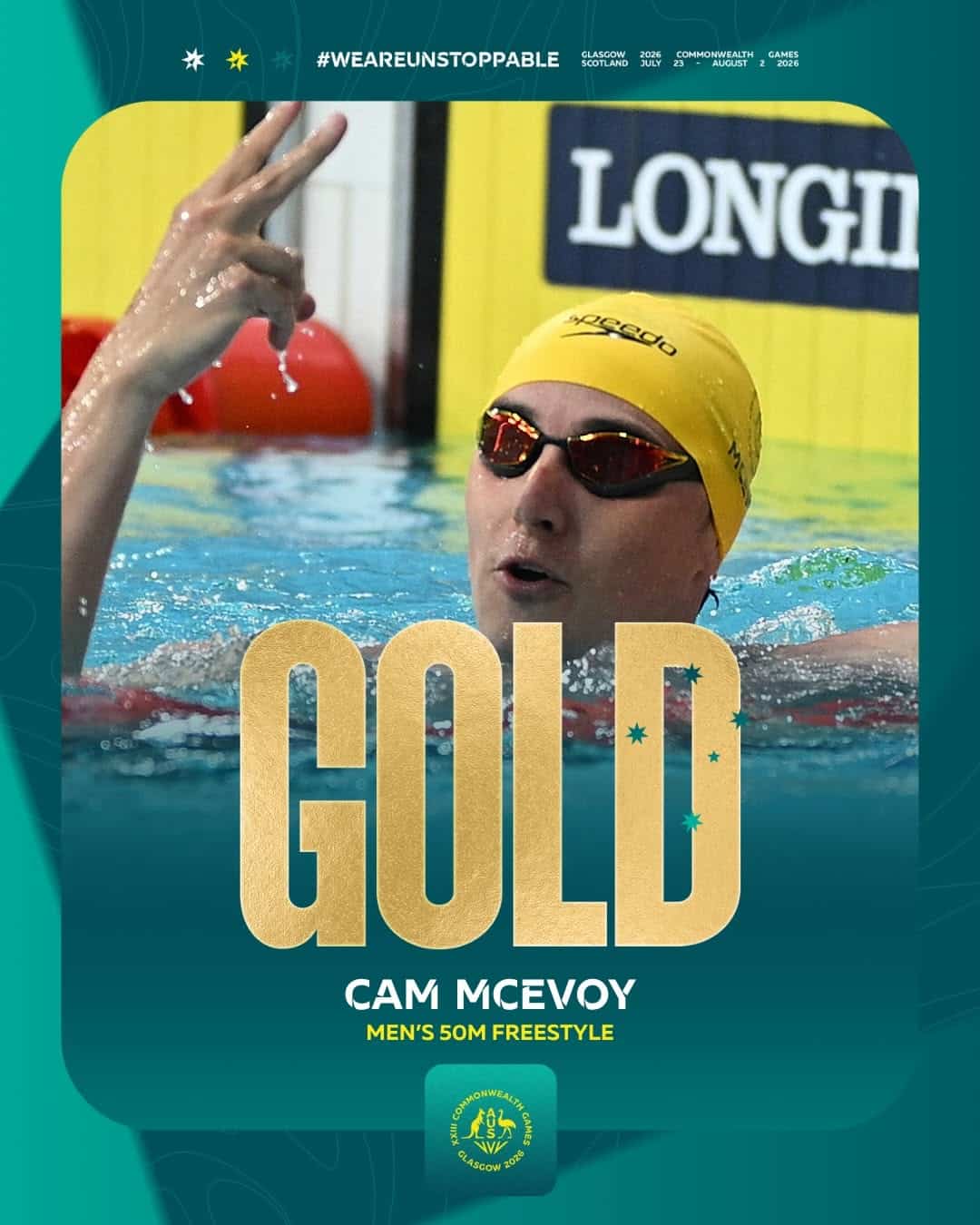 Cameron McEvoy, Men's 50m Freestyle, Glasgow 2026 Commonwealth Games