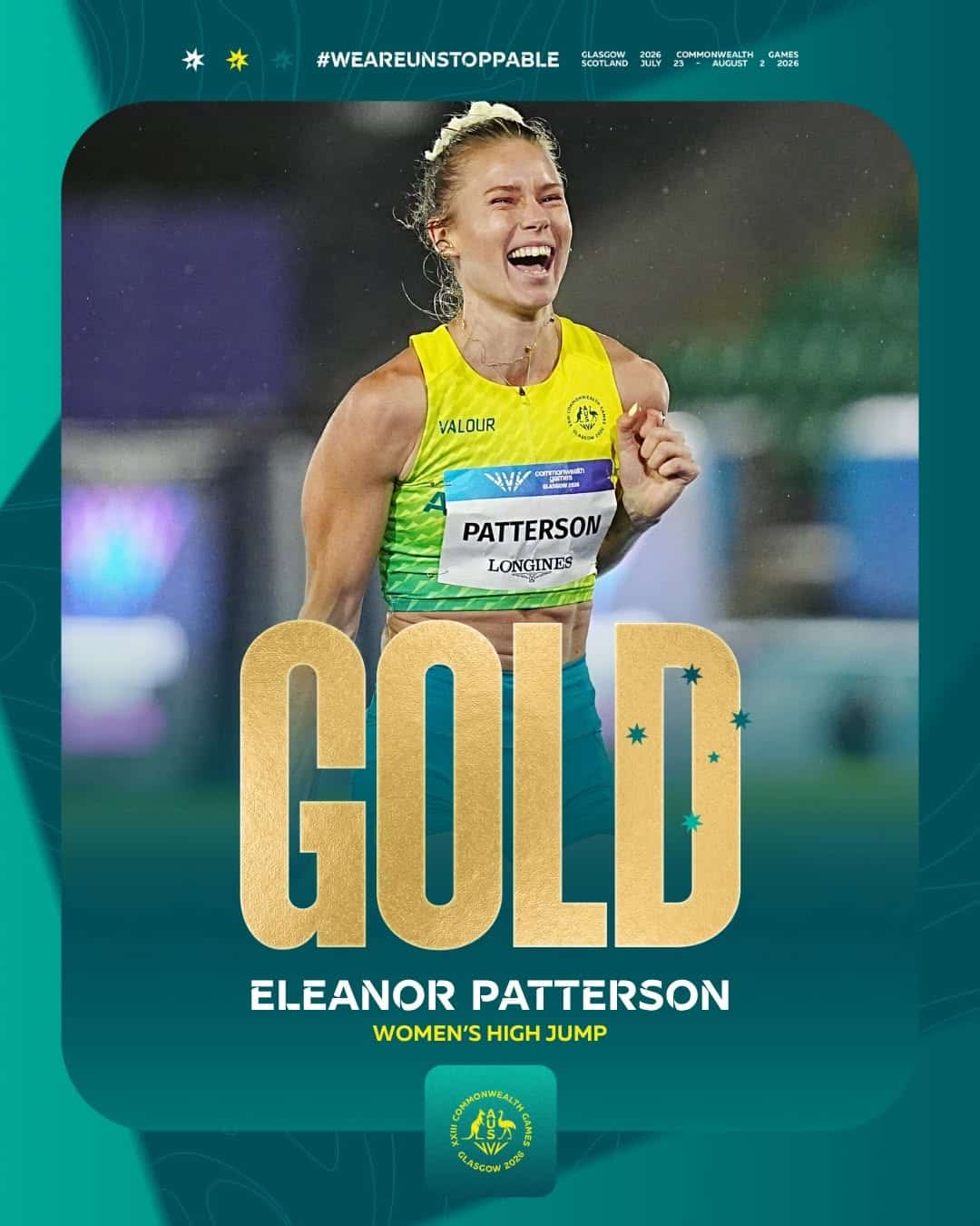 Eleanor Patterson, Women's High Jump, Glasgow 2026 Commonwealth Games