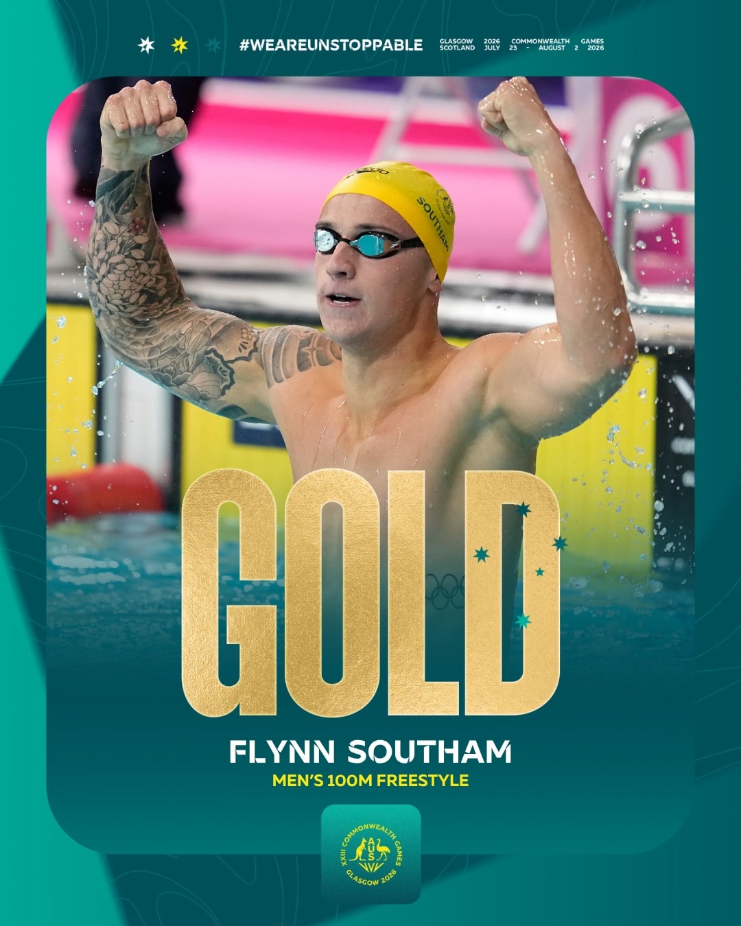 Flynn Southam, Men's 100m Freestyle, Glasgow 2026 Commonwealth Games