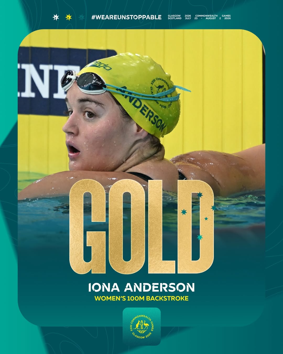 Iona Anderson, Women's 100m Backstroke, Glasgow 2026 Commonwealth Games