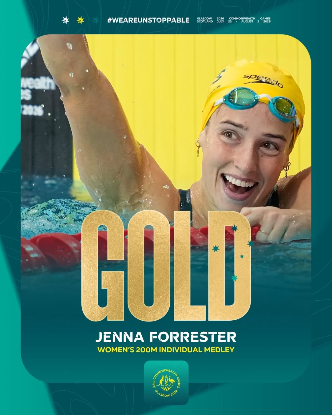 Jenna Forrester, Women's 200m Individual Medley, Glasgow 2026 Commonwealth Games
