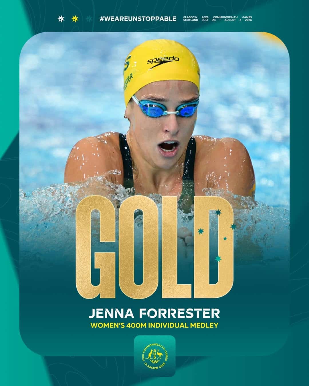 Jenna Forrester, Women's 400m Individual Medley, Glasgow 2026 Commonwealth Games