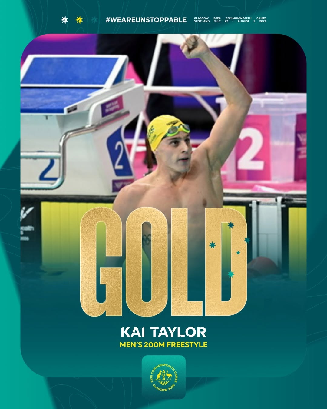 Kai Taylor, Men's 200m Freestyle, Glasgow 2026 Commonwealth Games