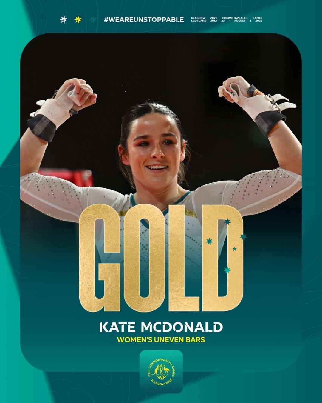 Kate McDonald, Women's Uneven Bars, Glasgow 2026 Commonwealth Games