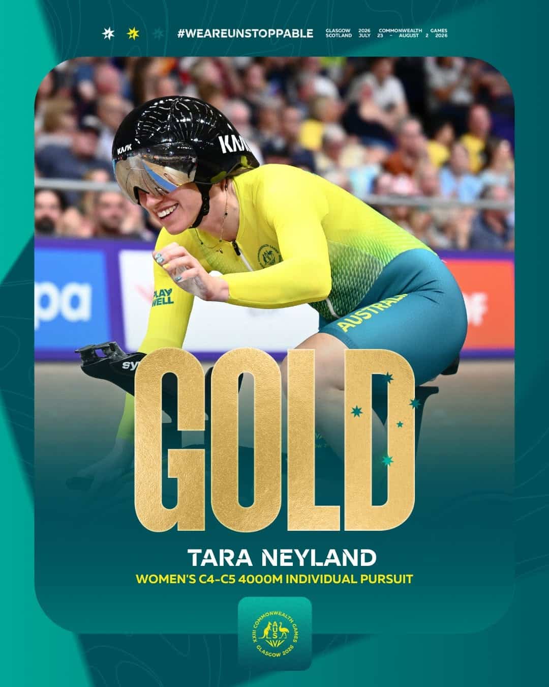 Tara Neyland, Women's C4, C5 4000m Individual Pursuit, Glasgow 2026 Commonwealth Games