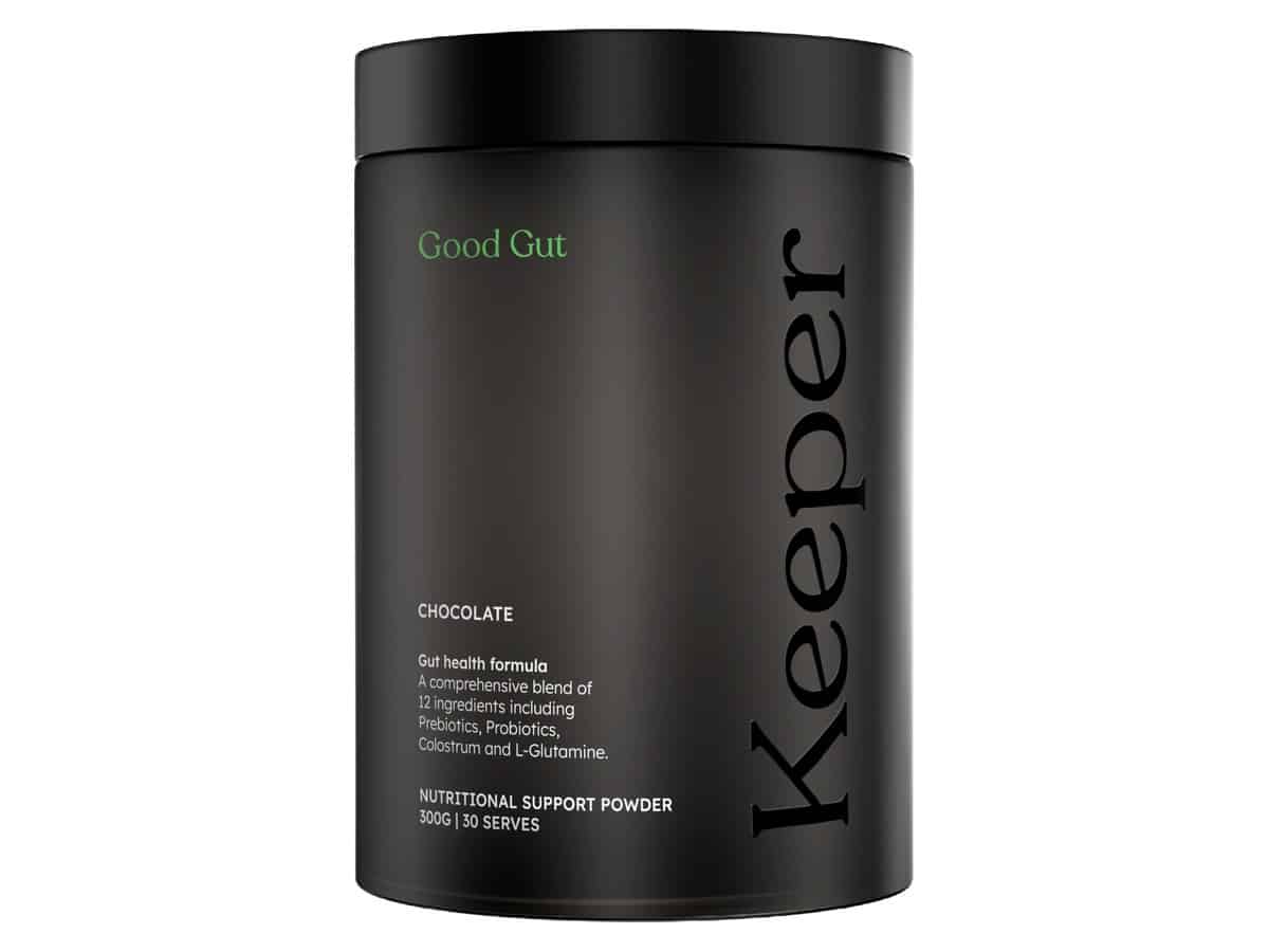 Keeper Health Good Gut 300g chocolate powder tub