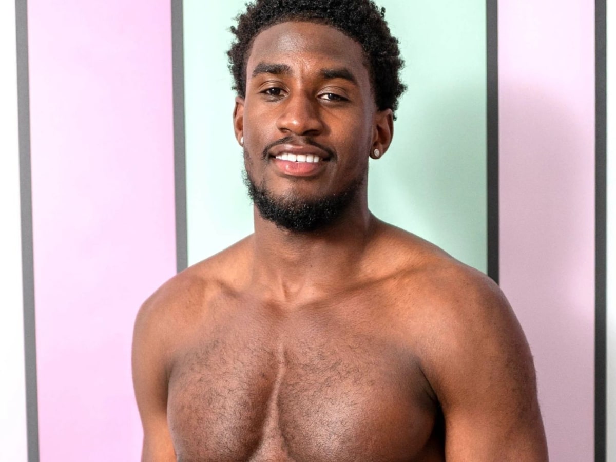 Love Island UK 2026 male islander in an official villa promotional portrait