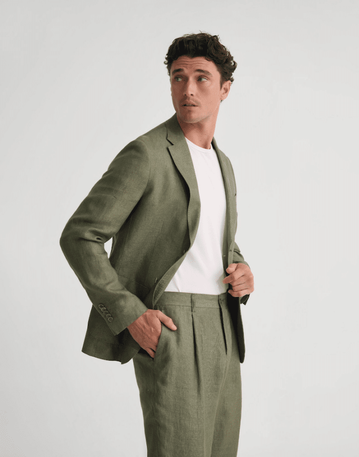 Oxford unstructured blazer