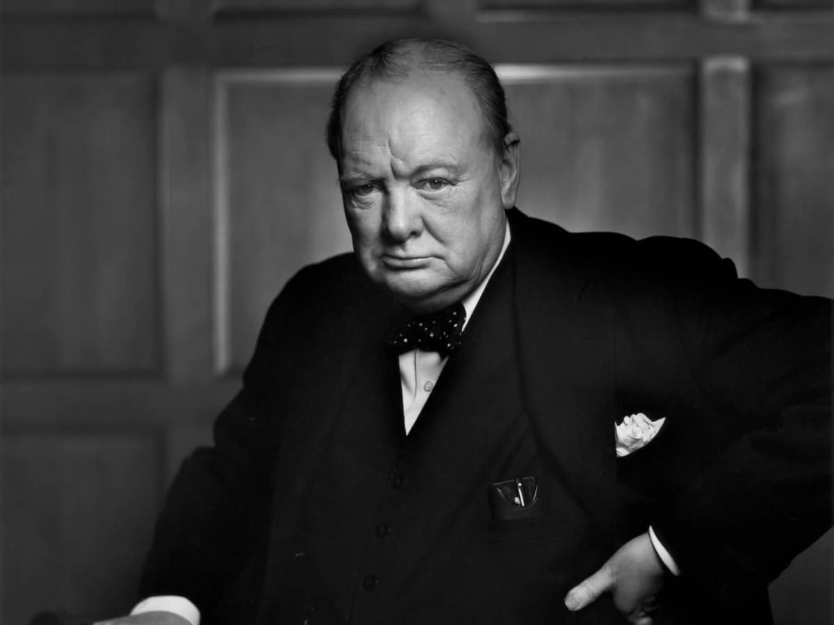 Winston Churchill portrait