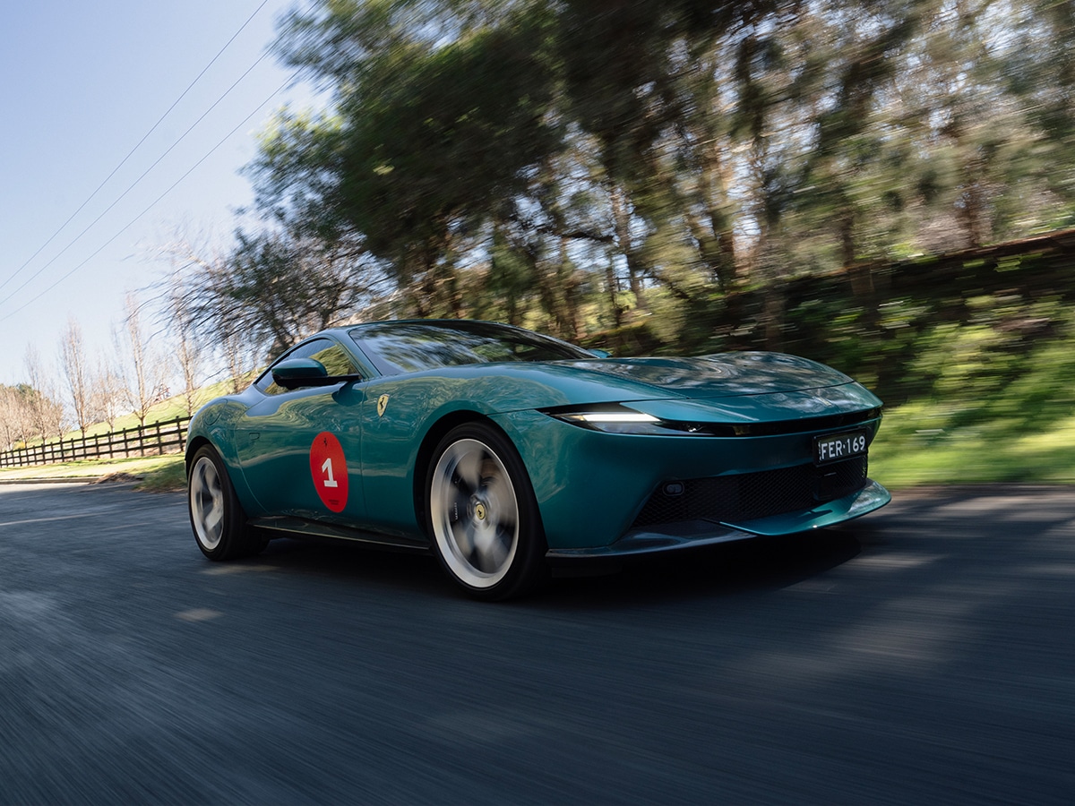 2026 ferrari amalfi front three quarter on road 2