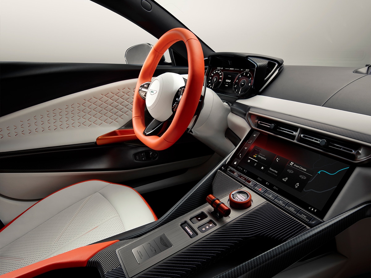 Aston martin valen interior dashboard