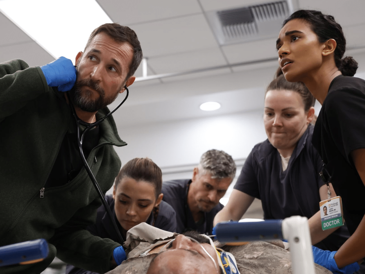 Noah Wyle, Ned Browser, Ambar Martinez, and Supriya Ganesh in 'The Pitt' (2025) | Image: IMDb