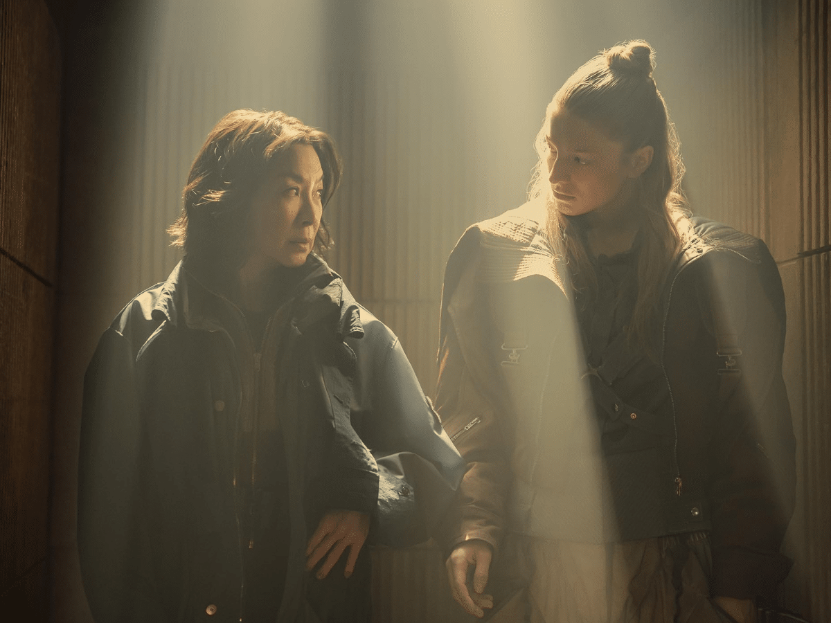 Michelle Yeoh as 'Olwen' and Hunter Shaefer as 'Cora' in 'Blade Runner 2099' | Image: Prime Video