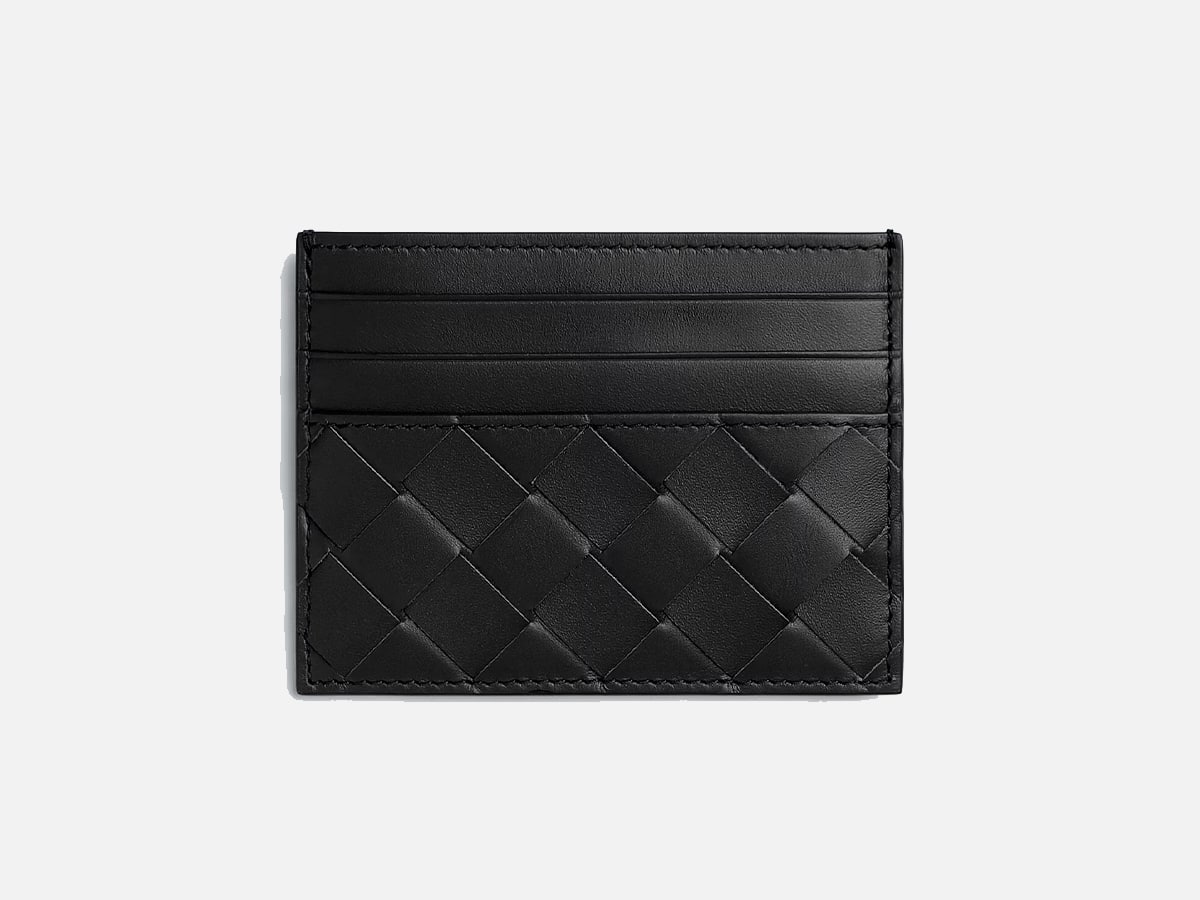 Bottega veneta intrecciato credit card case