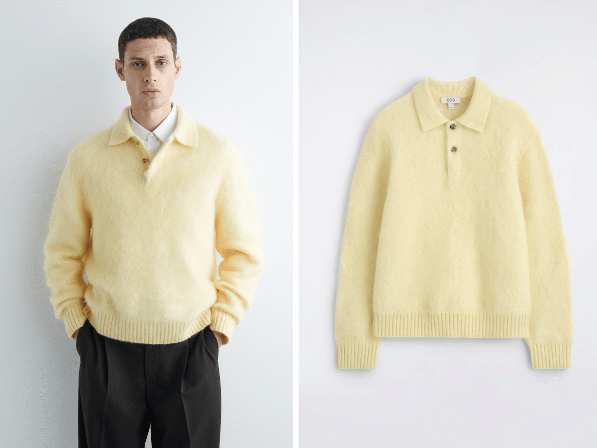 Cos mohair blend polo jumper