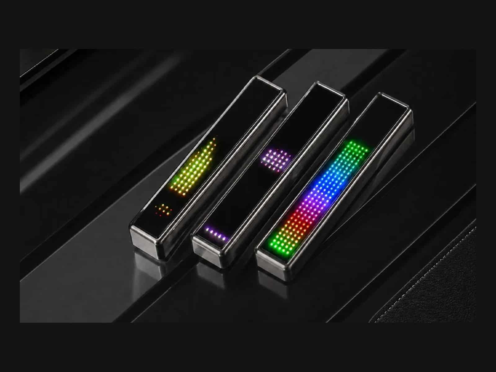 EDC FB1 Selection of EDC FB1 units in different modes, with various pixel animations on display