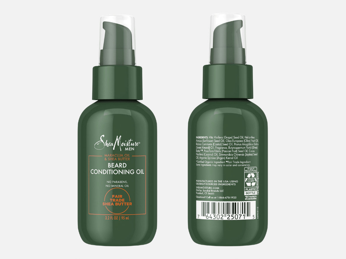 SheaMoisture Maracuja Oil & Shea Butter Beard Oil | Image: SheaMoisture