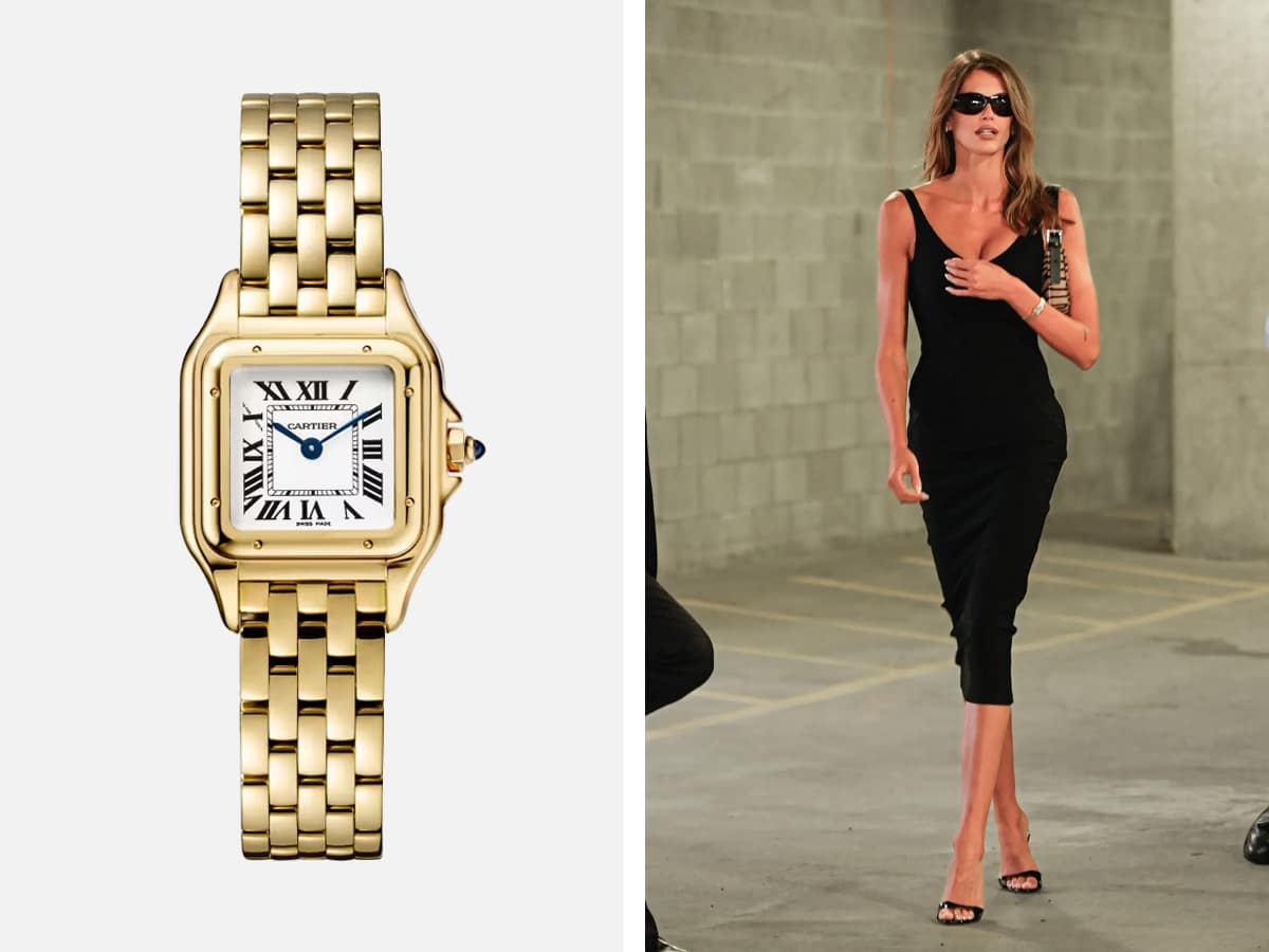 Kaia gerber wears cartier panthère de cartier 'yellow gold'