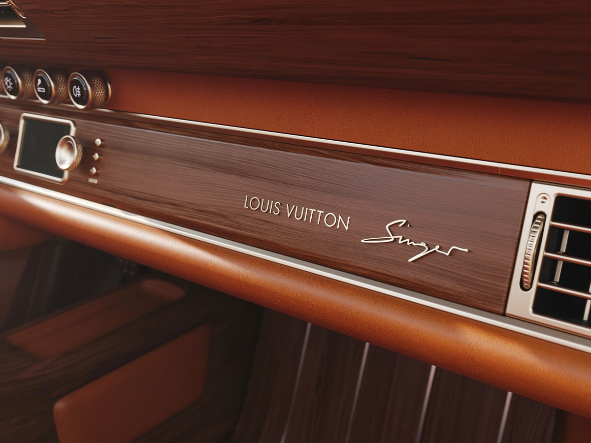 Porsche 911 reimagined by singer louis vuitton dashboard