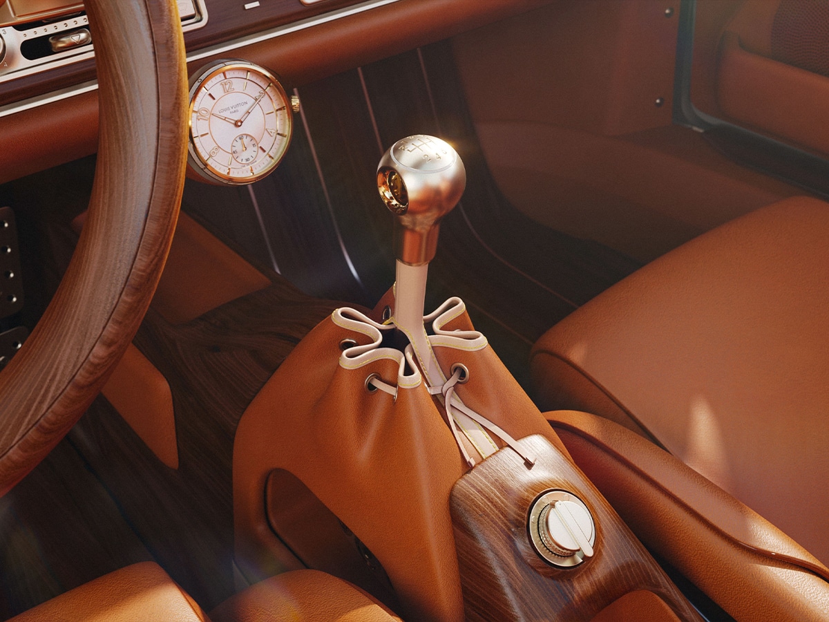 Porsche 911 reimagined by singer louis vuitton gear shifter