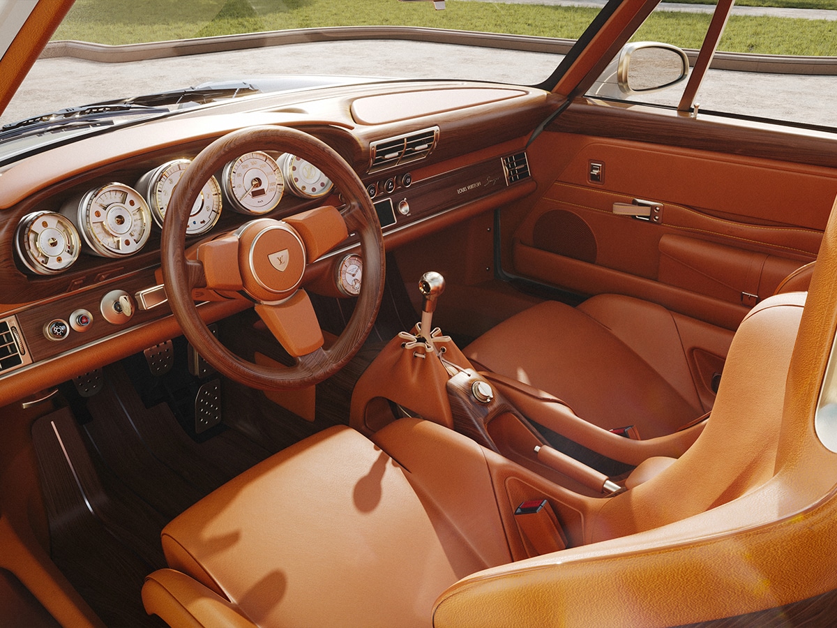 Singer x louis vuitton porsche interior