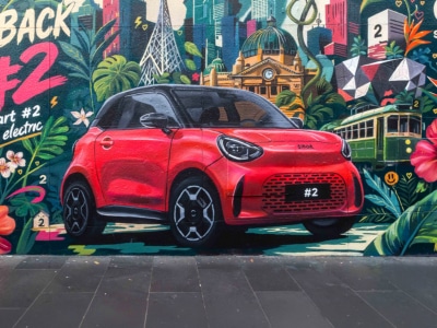 New Smart #2 Revealed in Melbourne Mural, Tiny EVs Return Detailed