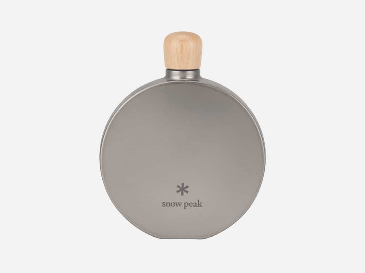 Snow peak round titanium flask