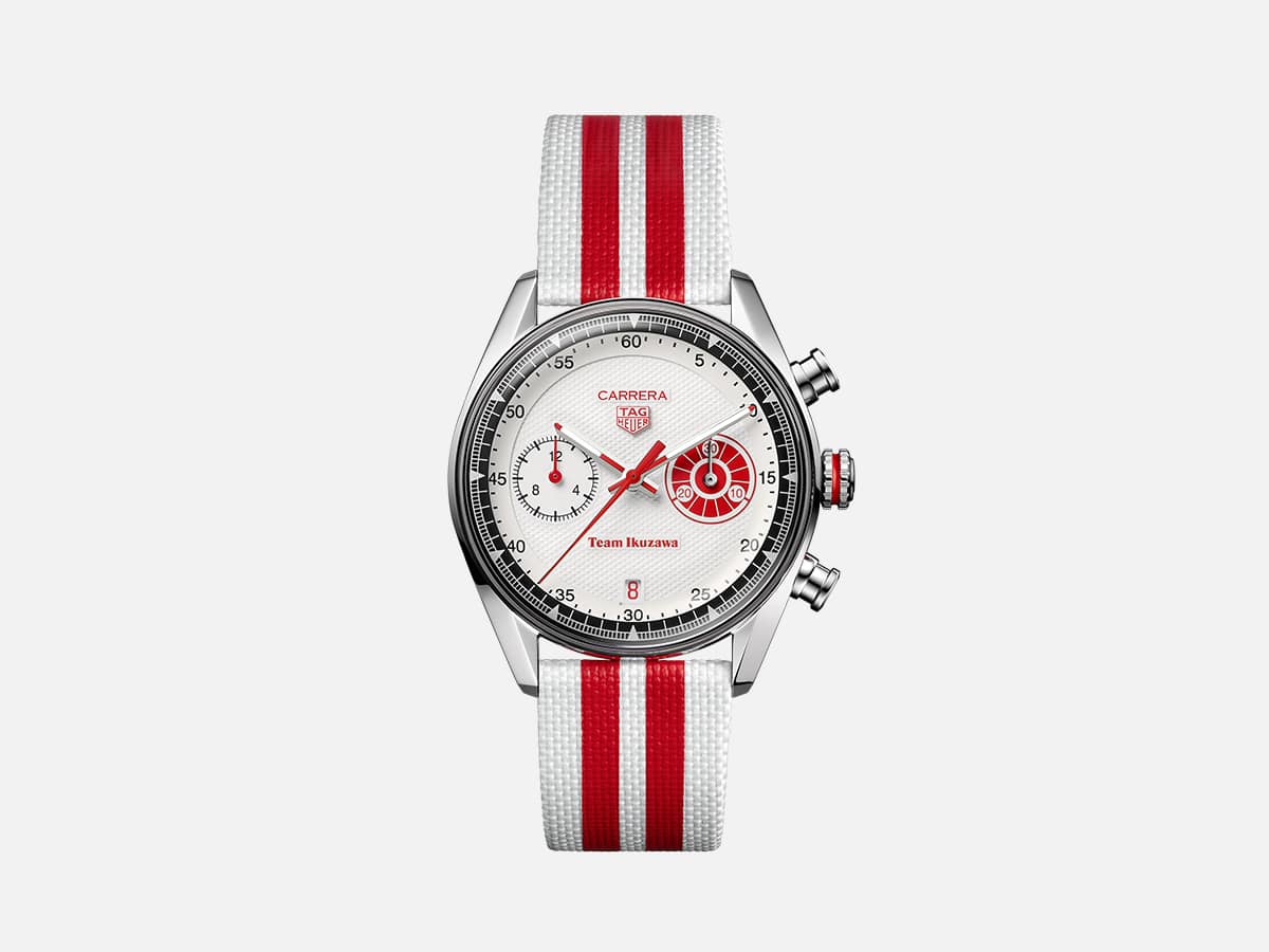 Tag heuer carrera chronograph x team ikuzawa fron on