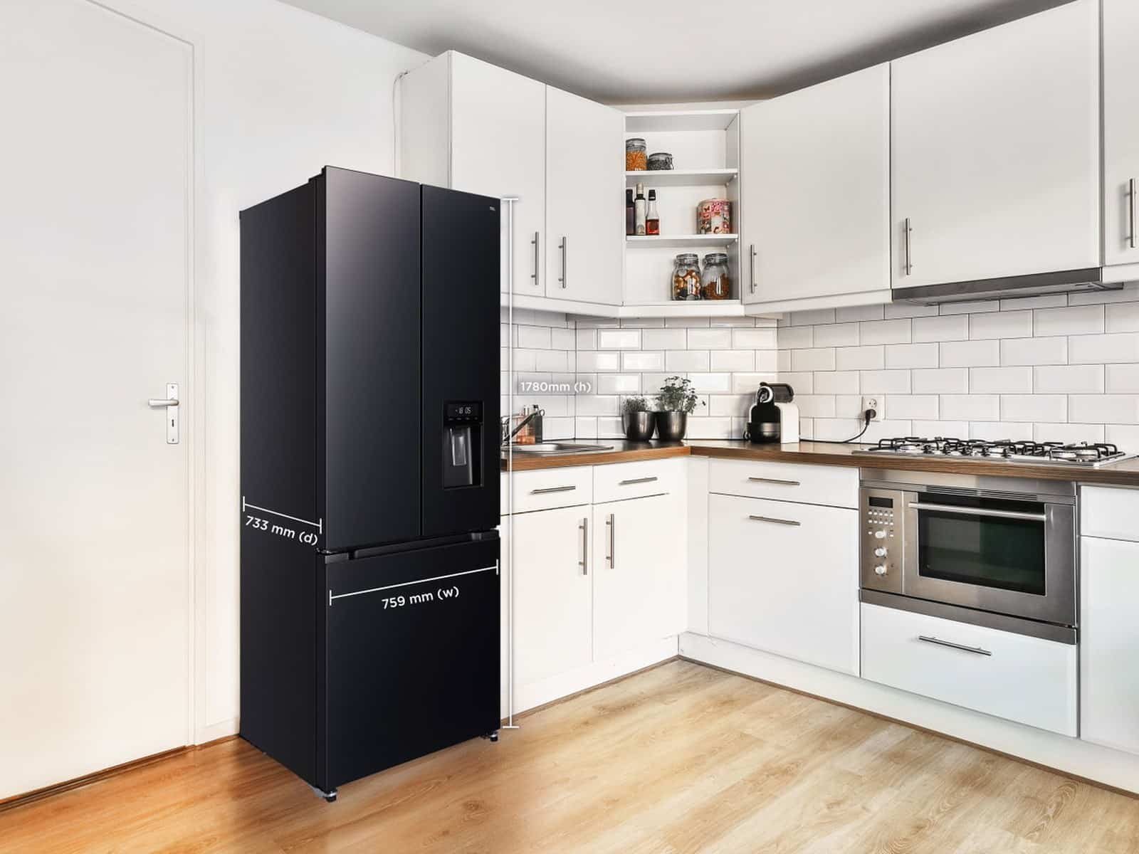 TCL TRF495FHB 496L French Door Fridge