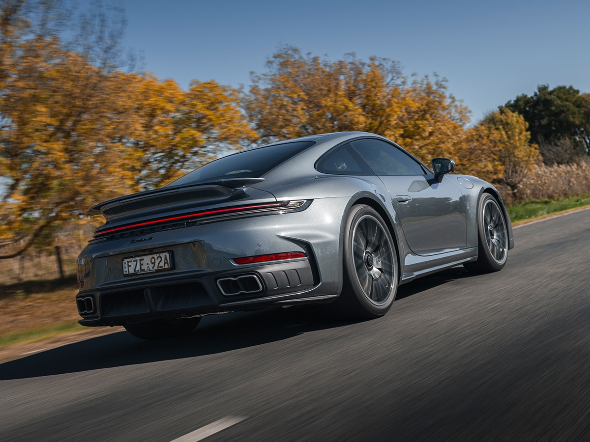 Turbo s on road front