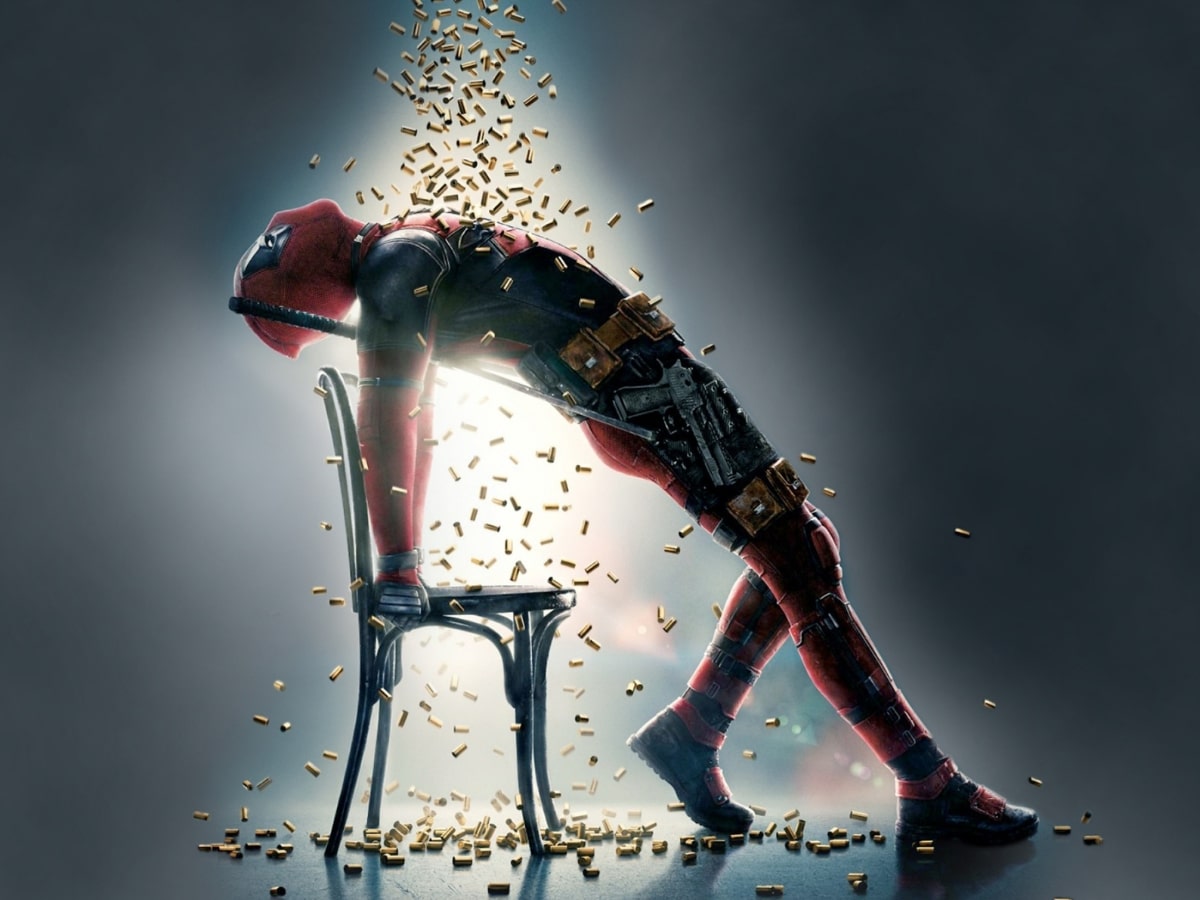 Deadpool posing and dancing